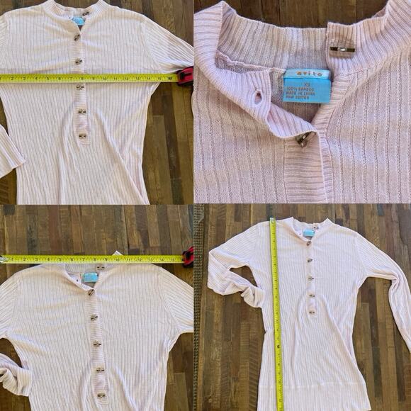 Eco Friendly Bamboo Pastel Pink Knit by Avita Coop - Picture 6 of 6